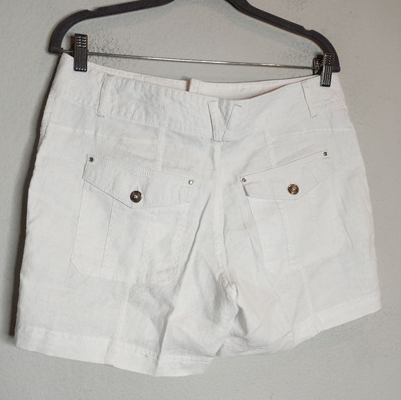INC Linen White 5" Shorts women's size 8 - Picture 13 of 16